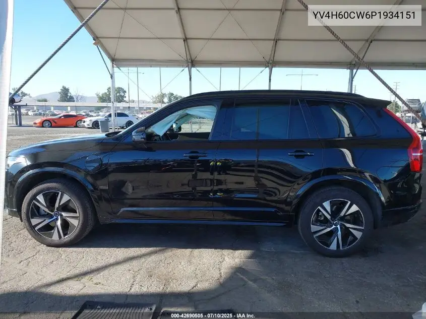 2023 Volvo Xc90 T8 Plus Dark Theme 7-Seater VIN: YV4H60CW6P1934151 Lot: 42690505