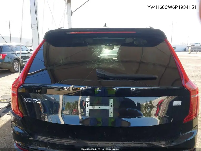 2023 Volvo Xc90 T8 Plus Dark Theme 7-Seater VIN: YV4H60CW6P1934151 Lot: 42690505