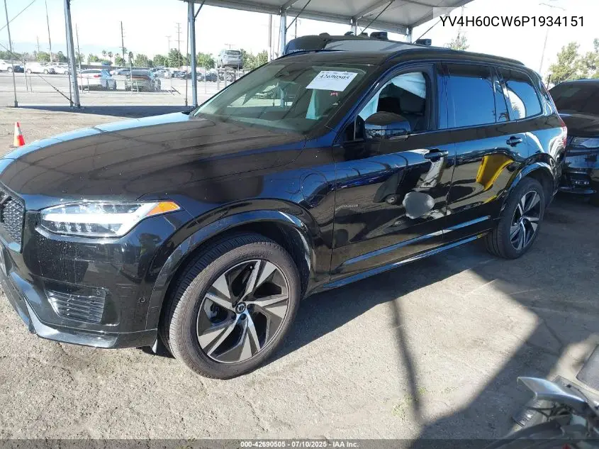 2023 Volvo Xc90 T8 Plus Dark Theme 7-Seater VIN: YV4H60CW6P1934151 Lot: 42690505