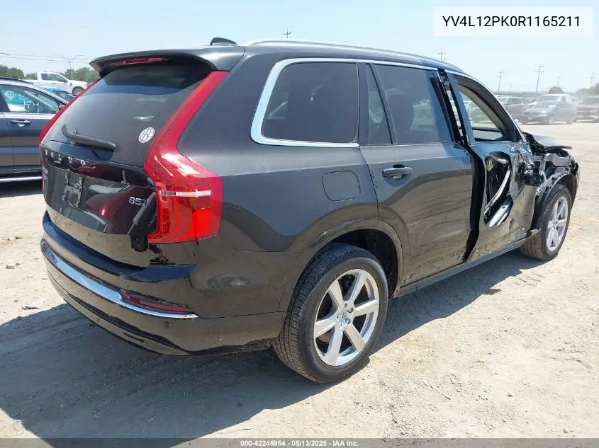 2024 Volvo Xc90 B5 Core Bright Theme VIN: YV4L12PK0R1165211 Lot: 42245954