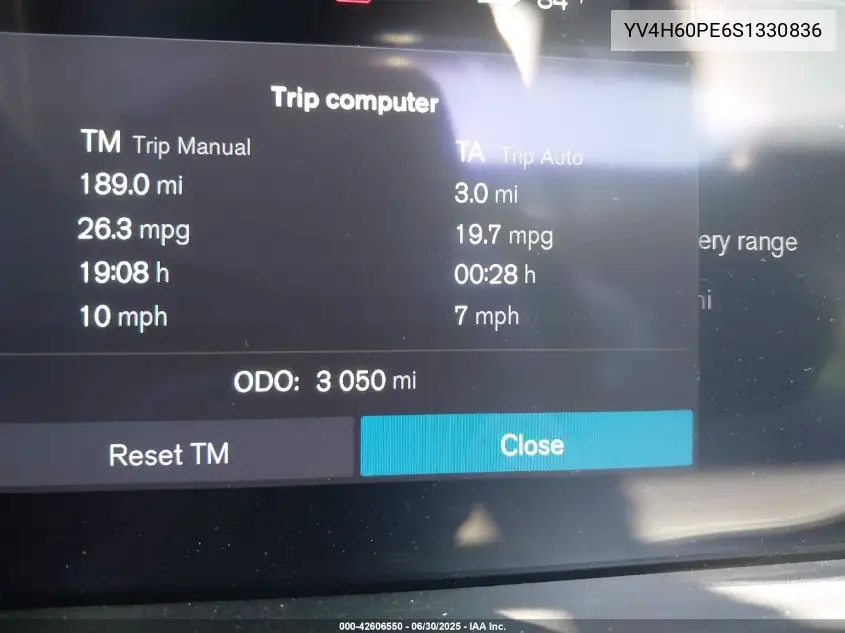 2025 Volvo Xc90 Plug-In Hybrid T8 Plus 7-Seater VIN: YV4H60PE6S1330836 Lot: 42606550