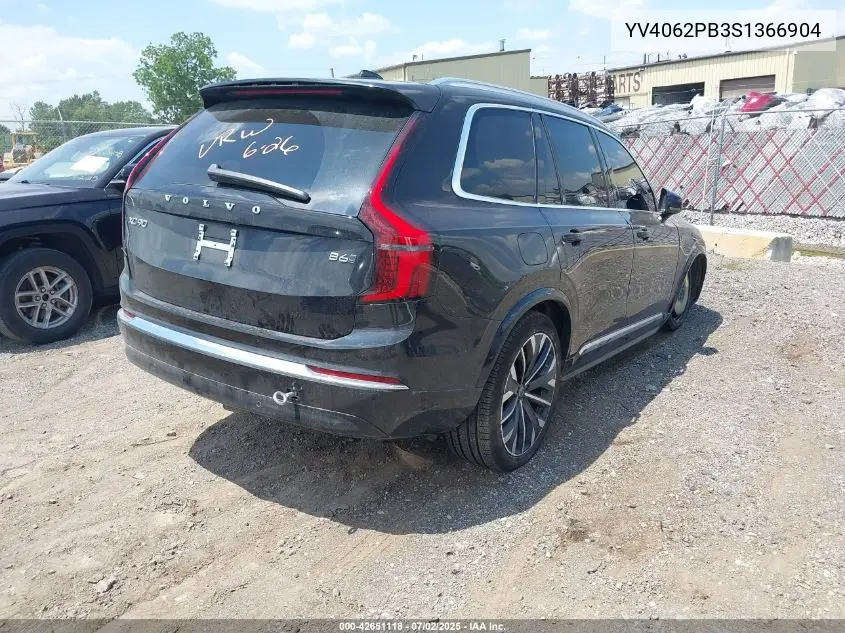 2025 Volvo Xc90 B6 Plus 7-Seater VIN: YV4062PB3S1366904 Lot: 42651118